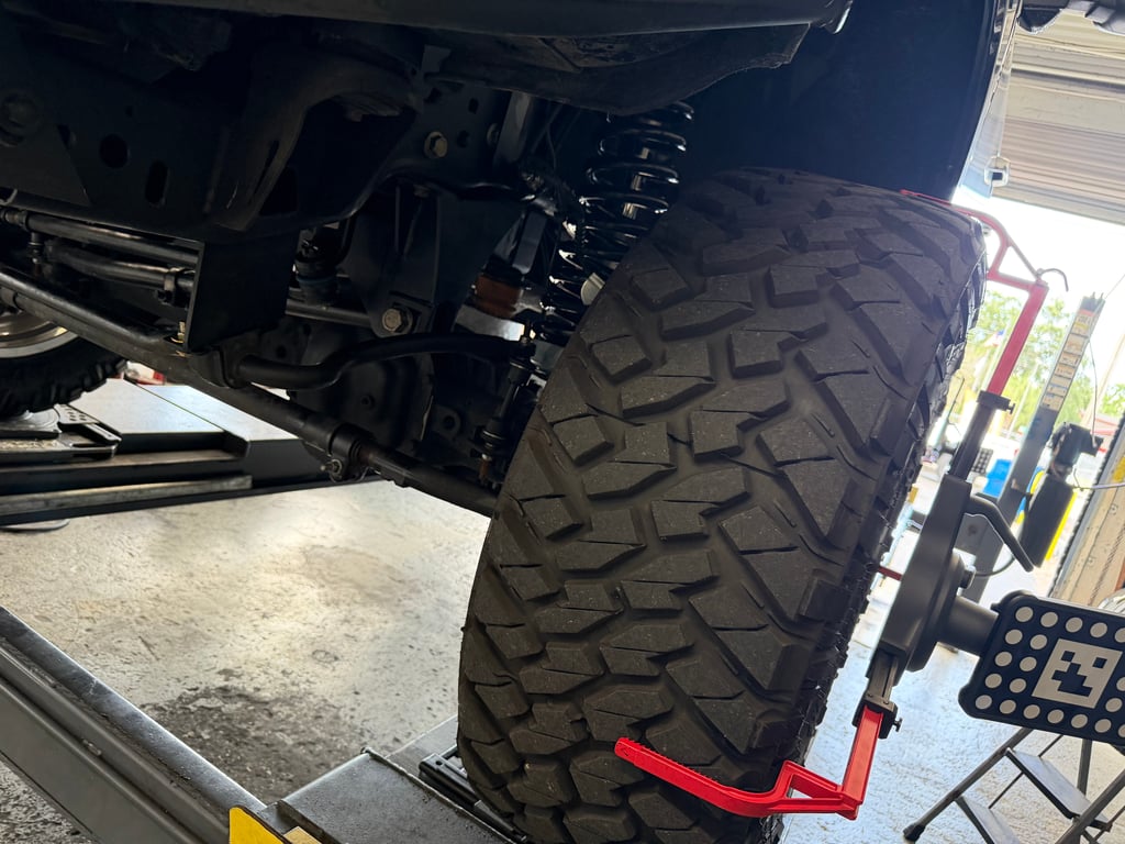 Alignment service at LR Wheels N Lifts Tampa