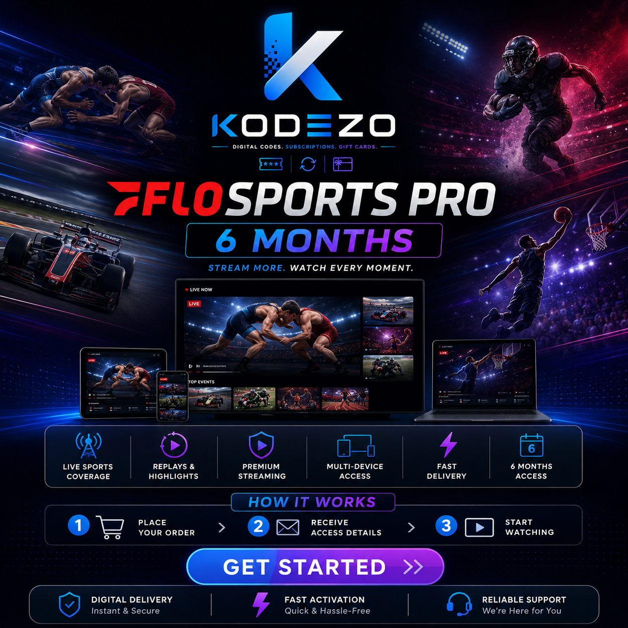 FloSports Pro Account – 6 Months Access