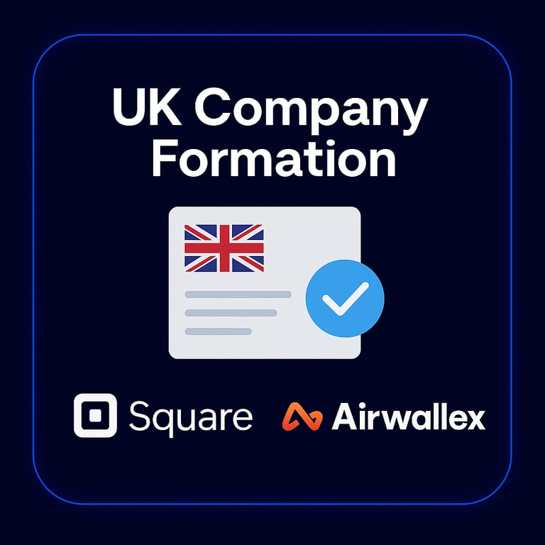 UK SquareUP + AirWallex 