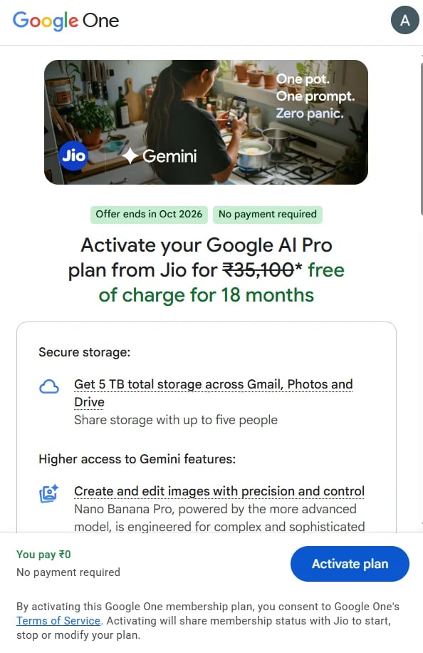 Google Ai Pro / Gemini Pro 18 Months Access + 18 Months Warranty
