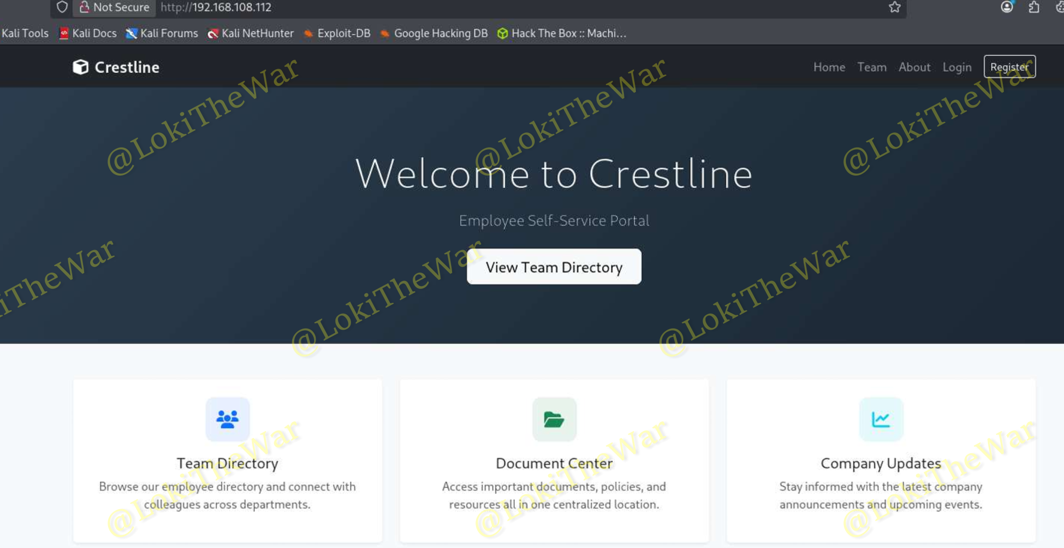 OSCP+ .112 ''Crestline'' Standalone Machine Report