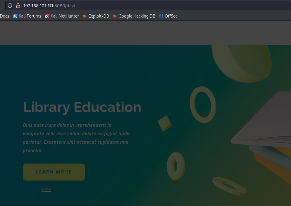 OSCP+ .111 ''Library Education'' Stand-alone machine