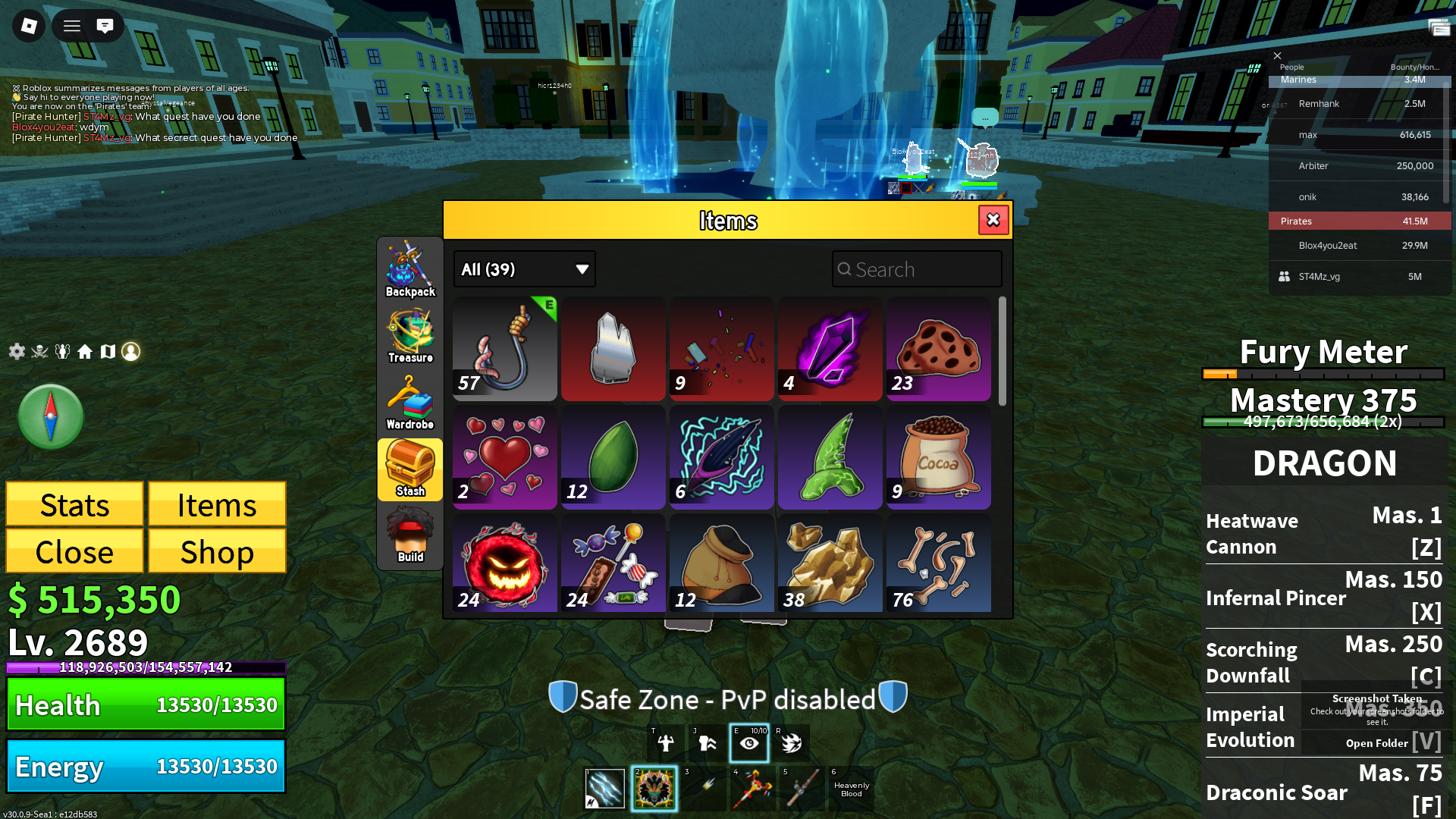 LVL 2600+ DRAGON EQUIPPED 4 GAMEPASSES, GOOD IN OTHER GAMES.