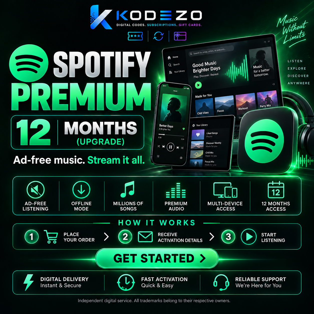 Spotify Premium - 12 Months