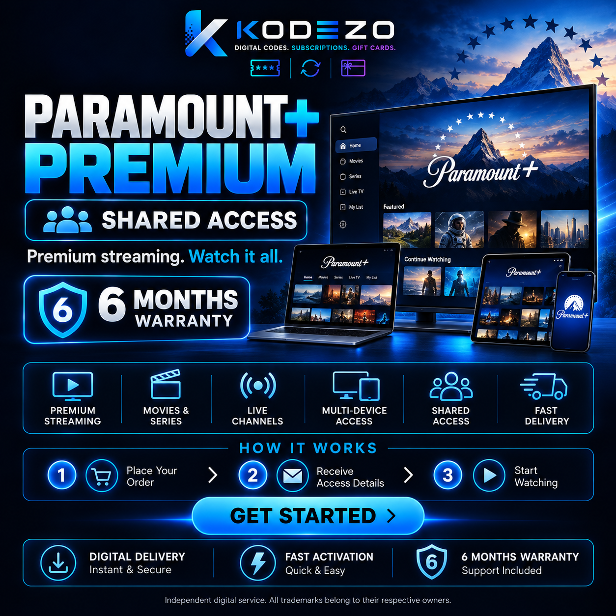 Paramount Plus Premium - 6 Months Access