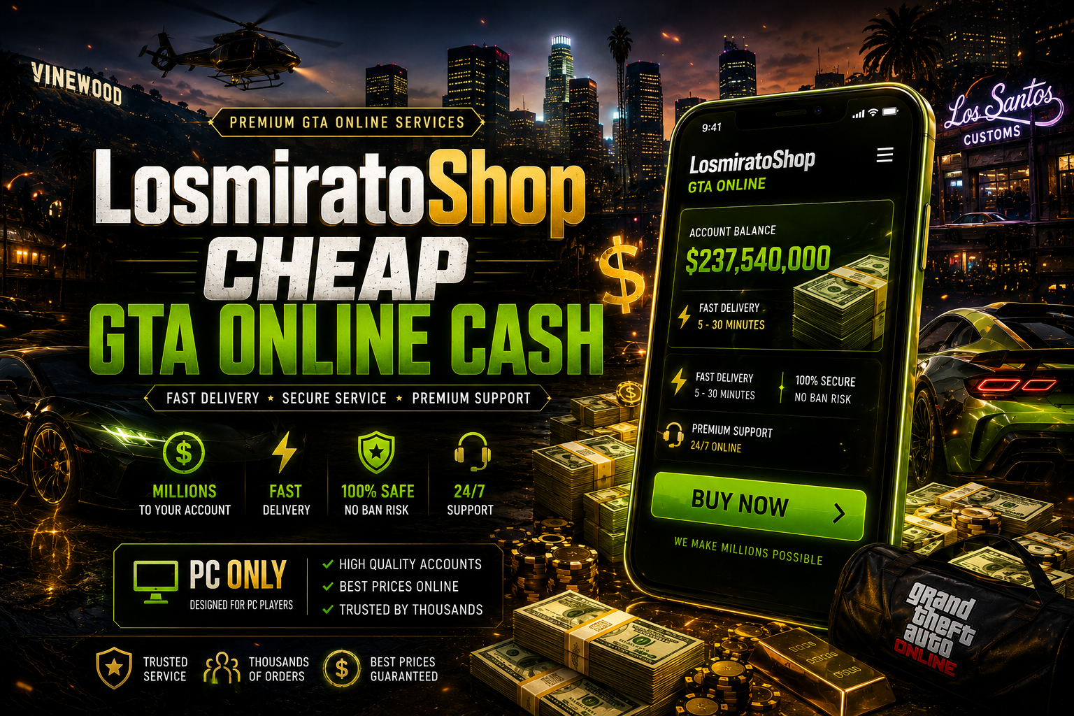 GTA ONLINE CASH FOR YOUR ACC