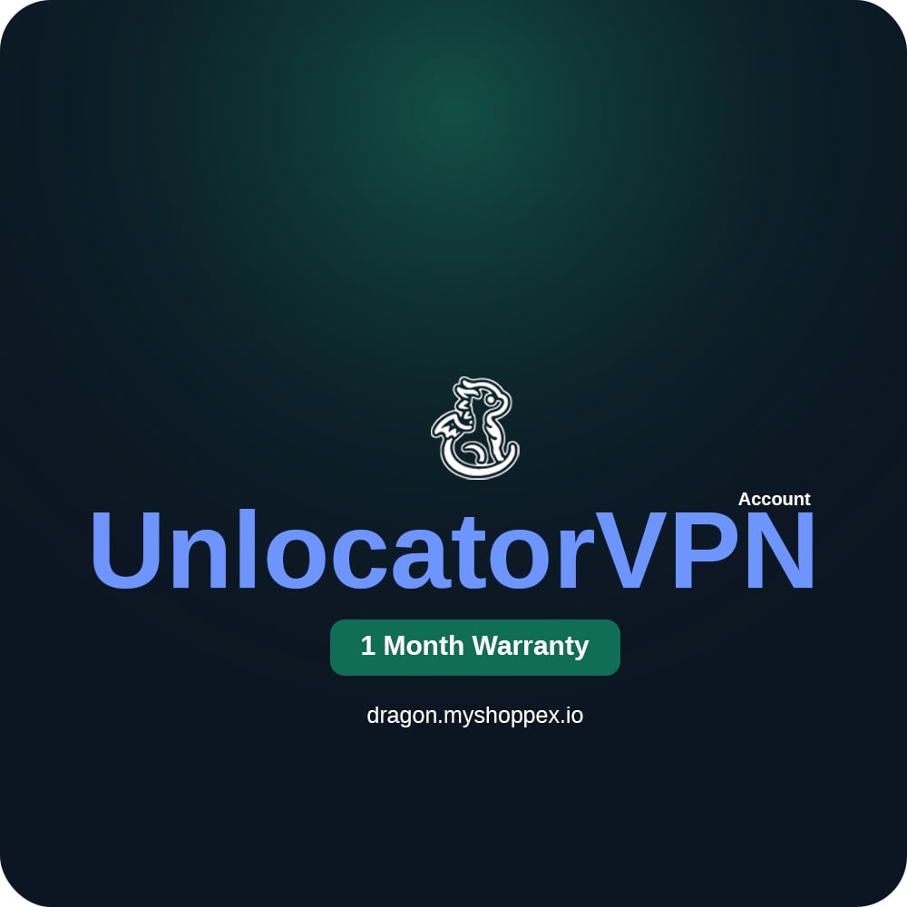UnlocatorVPN Premium Account | 1 Month Warranty
