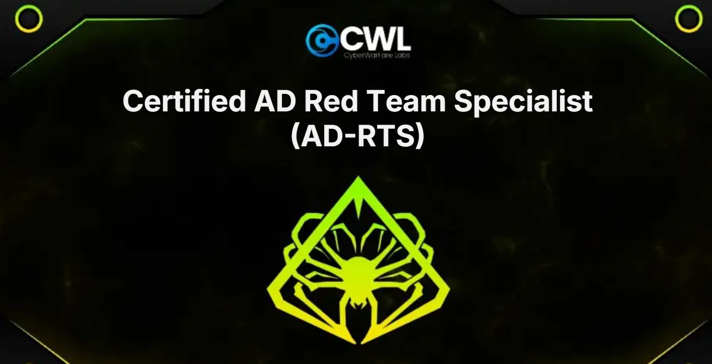 Active Directory Red Team Specialist [AD-RTS]