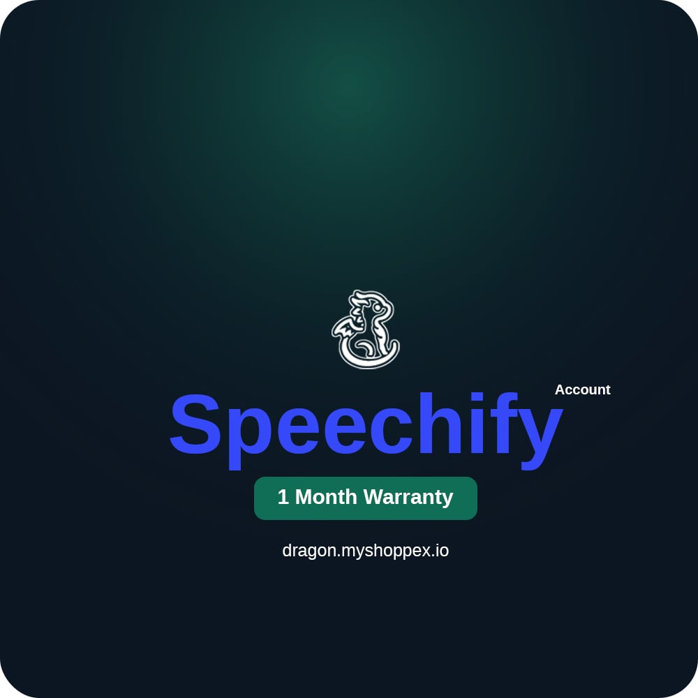 Speechify Premium Account | 1 Month Warranty