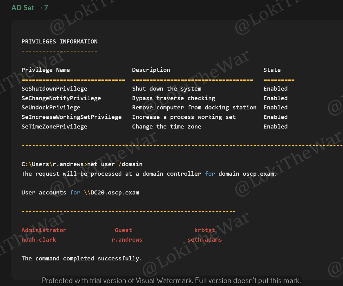 OSCP+ AD Set v7 Exam Walkthrough & WriteUp