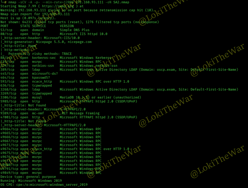 OSCP+ .111 ''Vacation '' Standalone Machine Report