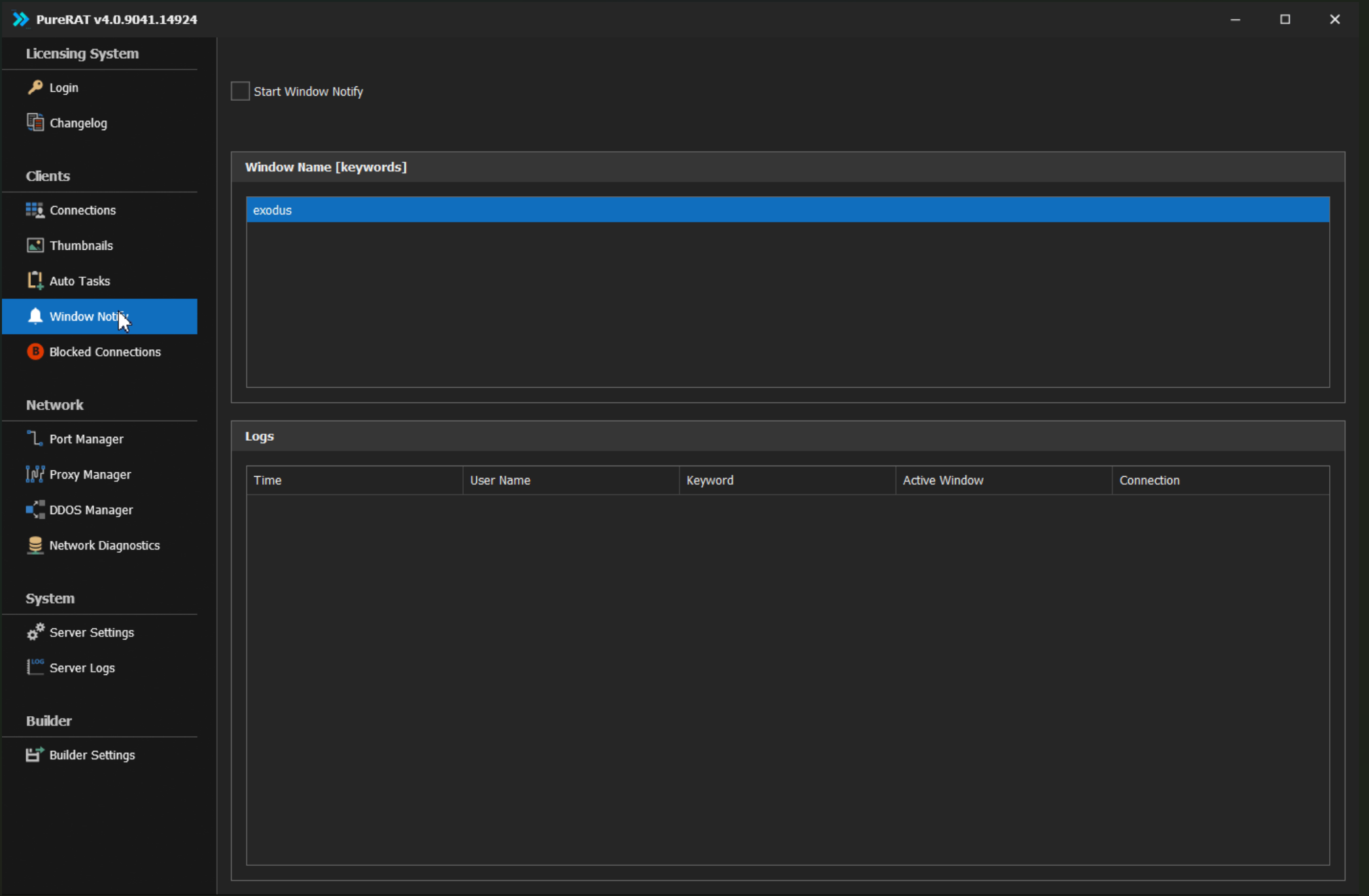PURE RAT v4 // BEST REMOTE ADMINISTRATION TOOL // HVNC BYPASS CHROME CLONE