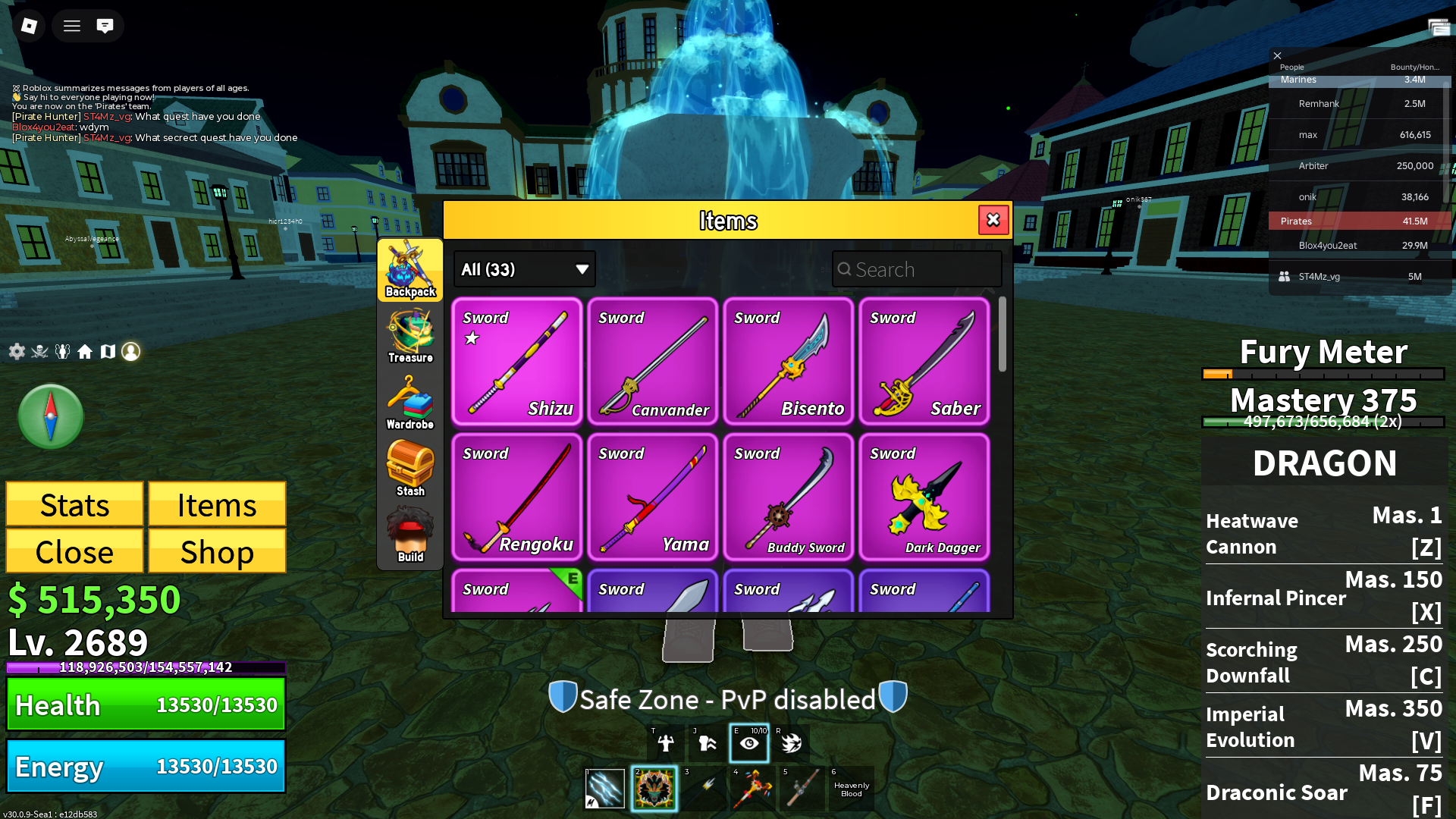 LVL 2600+ DRAGON EQUIPPED 4 GAMEPASSES, GOOD IN OTHER GAMES.