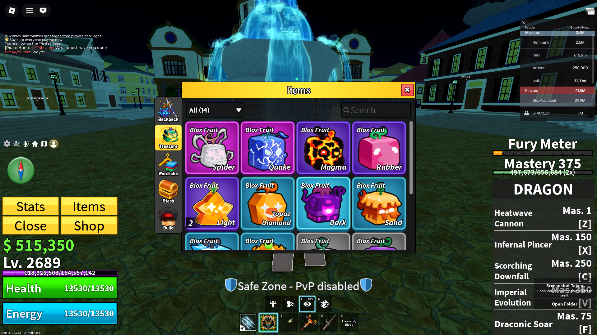 LVL 2600+ DRAGON EQUIPPED 4 GAMEPASSES, GOOD IN OTHER GAMES.