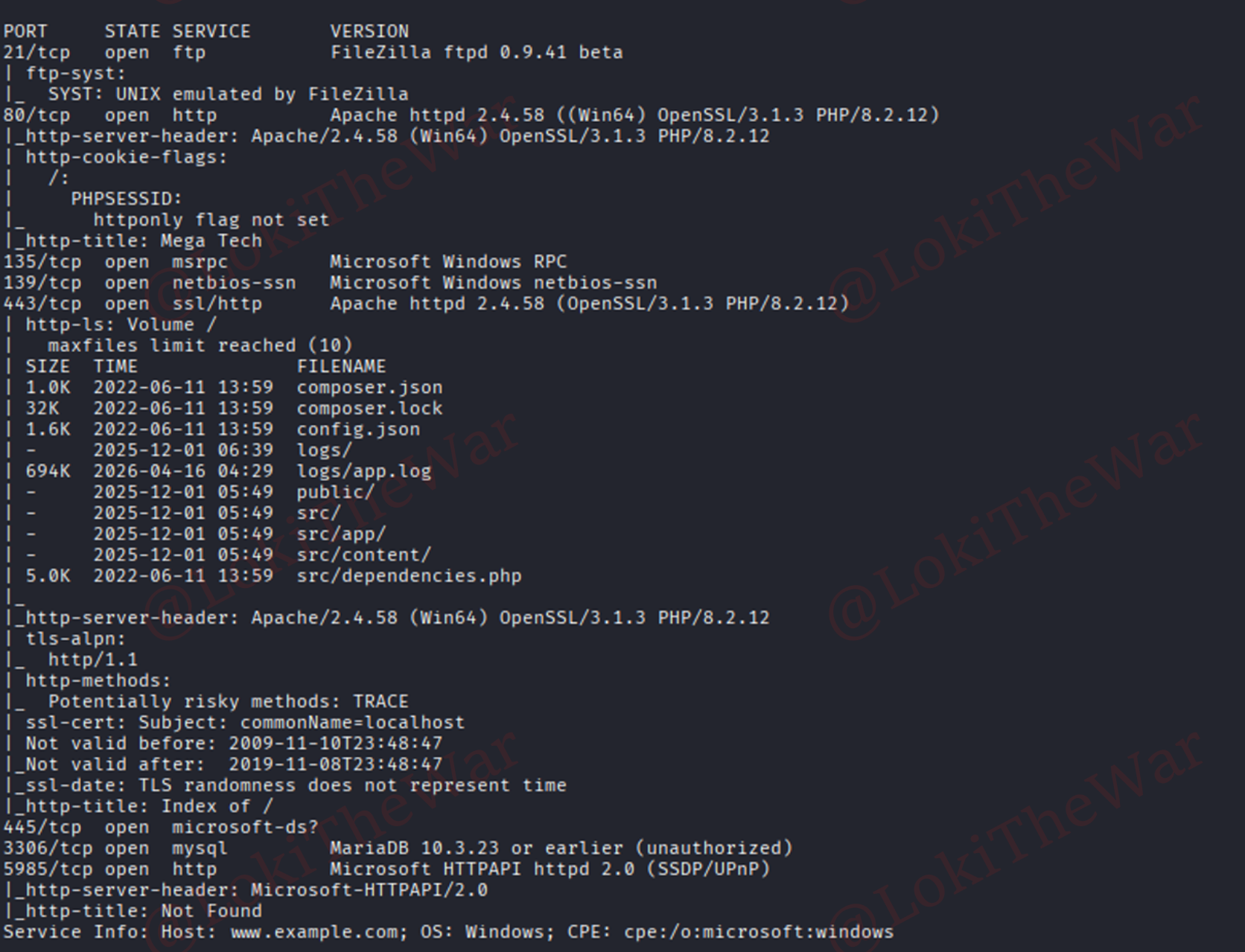 OSCP+ .112   21, 80, 135, 139, 443, 445, 3306, 5040, 5985 MegaTech Writeup