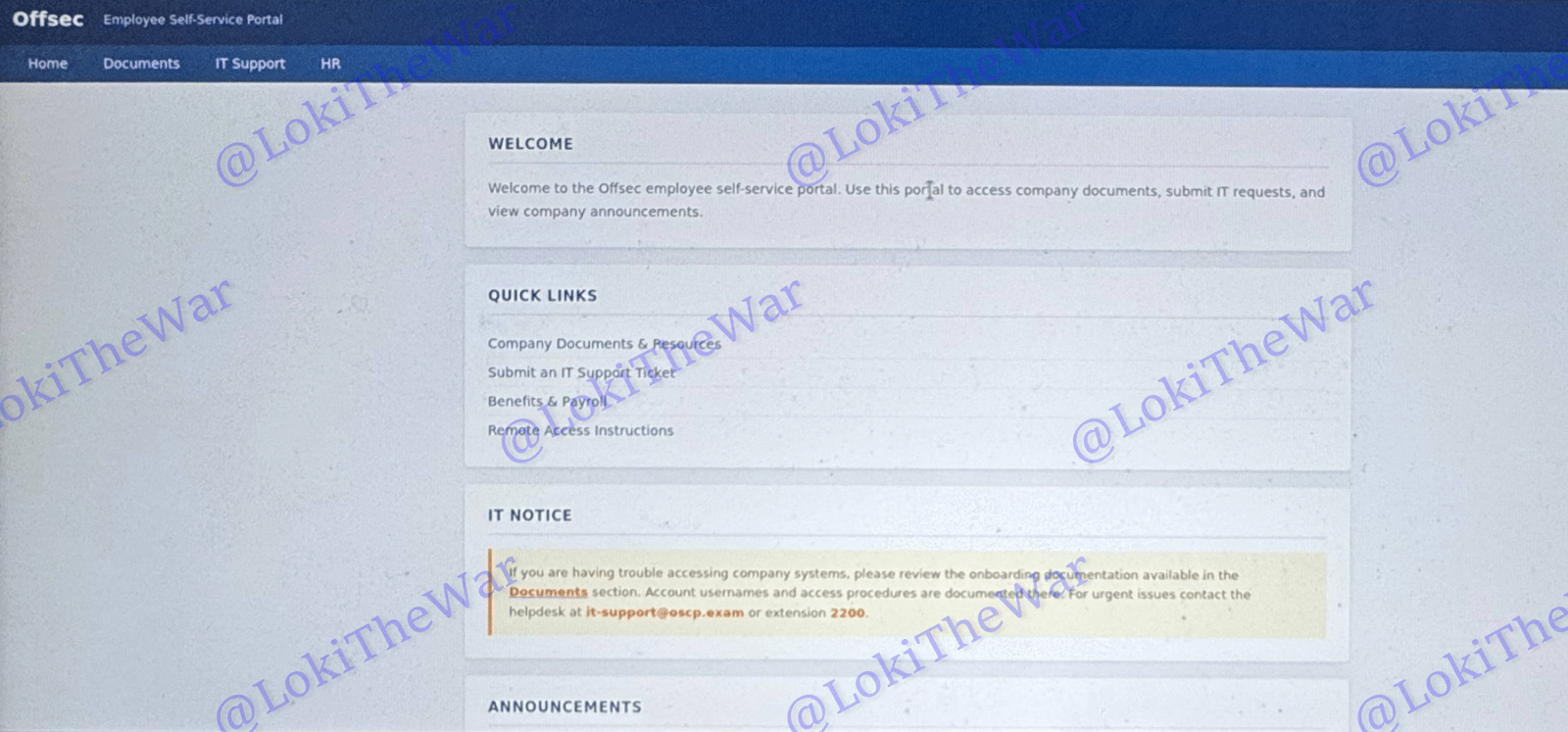 OSCP+ .111 ''Offsec Employee Portal'' Standalone Machine Report