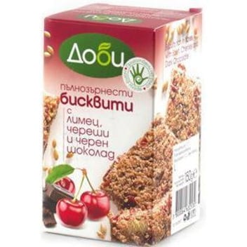 Бисквити "Доби"-лимец череша и черен шоколад 0,150