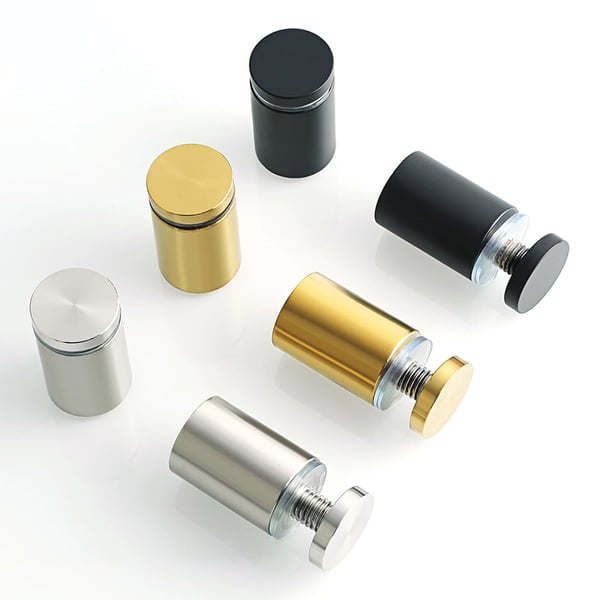 Αποστάτες για στερέωση πλεξιγκλάς και πινακίδας σήμανσης σε τοίχο