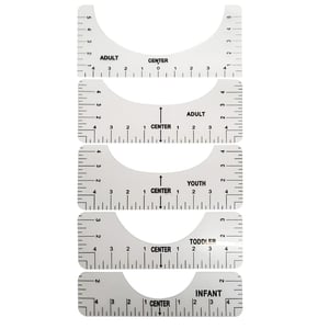 Χάρακες κεντραρίσματος t-shirt