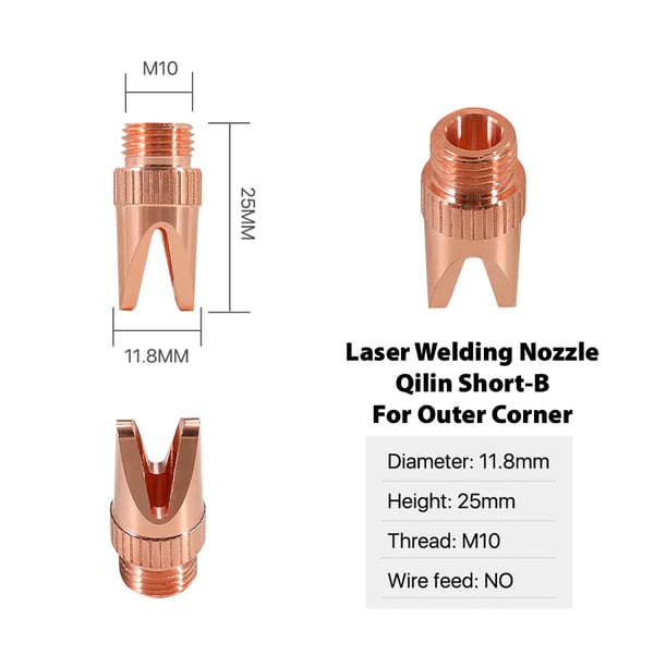 Laser Welding Nozzle Qilin Short-B