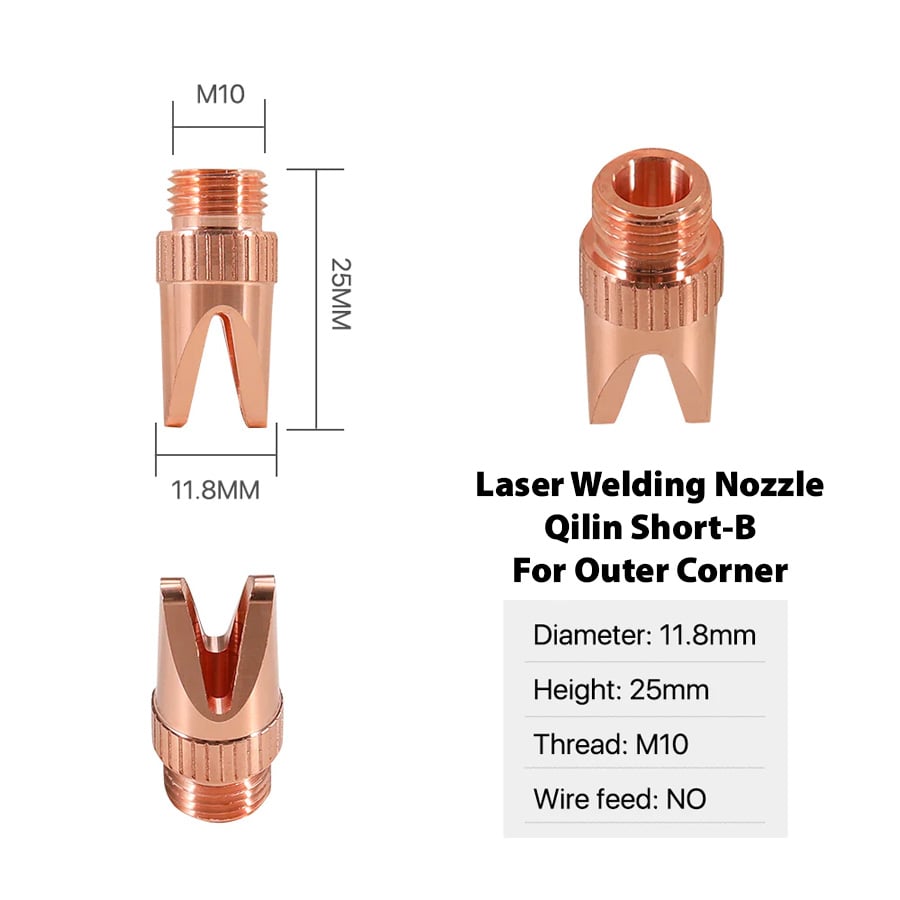 Laser Welding Nozzle Qilin Short-B