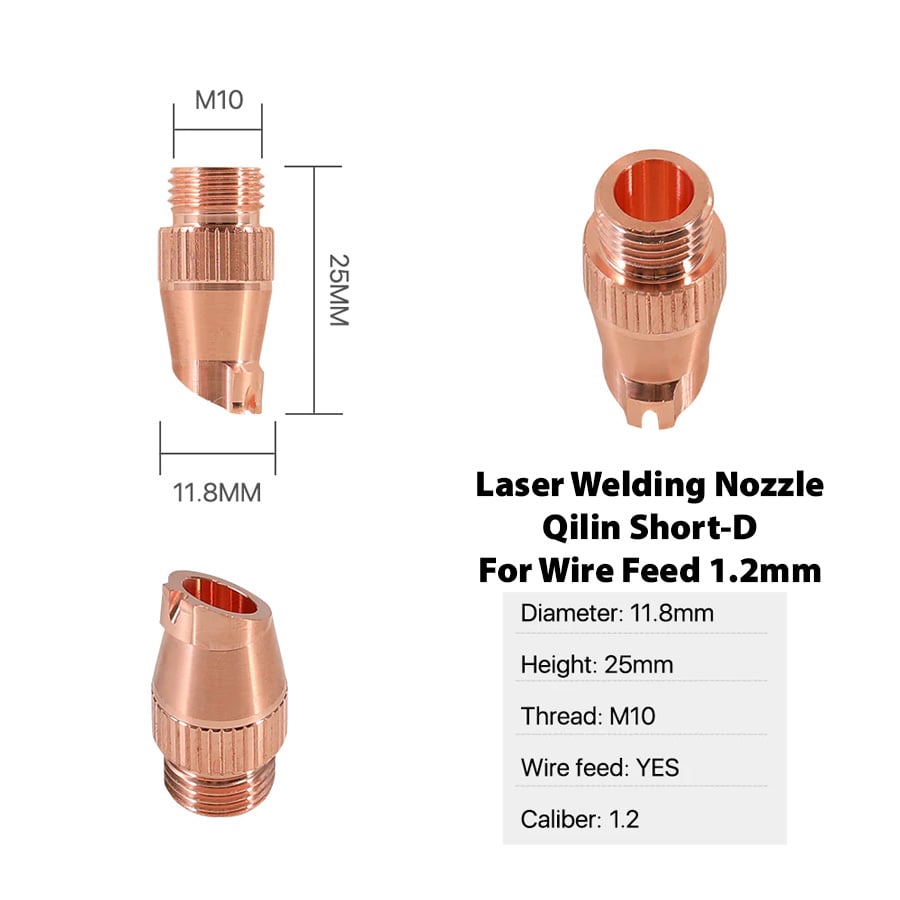 Laser_Welding_Nozzle_Qilin_Short_D Laser Welding Nozzle Qilin Short-D