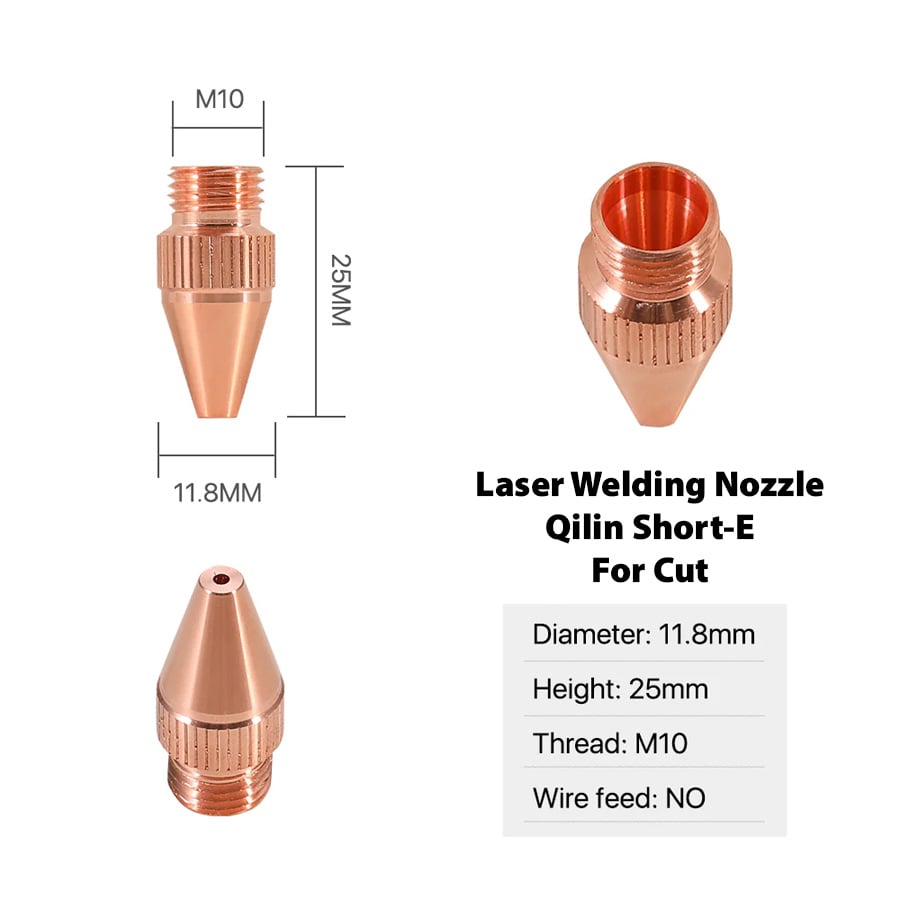 Laser_Welding_Nozzle_Qilin_Short_E Laser Welding Nozzle Qilin Short-E