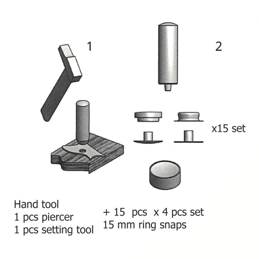 MINI KIT 15 ΒΙΔΩΤΑ ΤΡΟΥΚ 15mm-οδηγίες ανοξείδωτα βιδωτά τρουκ για σκάφος και βάρκα