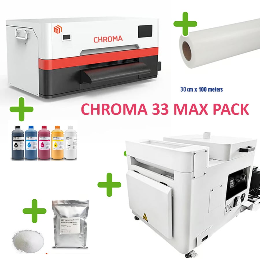 chroma33-max-pack CHROMA 33 MAX Σύστημα DTF θερμομεταφοράς