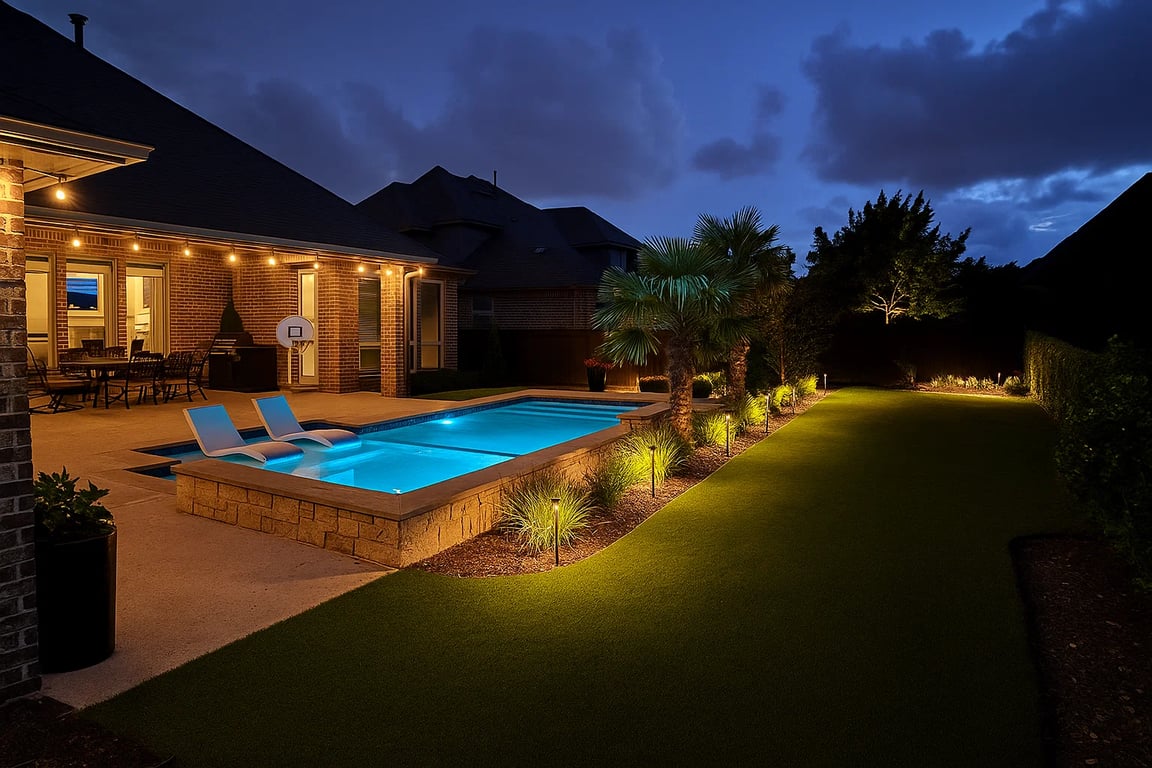 Outdoor lighting installation