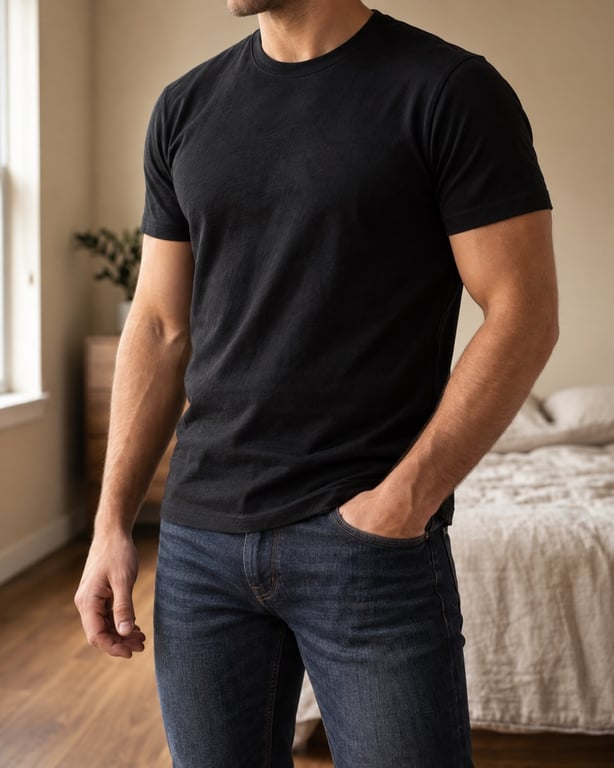 Remera básica negra NOMAD