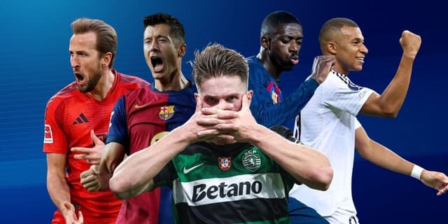 Gyokeres, Kane, Lewandowski, Dembele and Mbappe