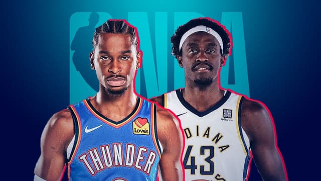 Shai Gilgeous-Alexander and Pascal Siakam on an "NBA Finals" Preview creative