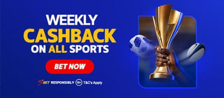 Weekly Cashback on All Sports