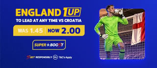 SUPERBOOST - England 1UP (to Lead at Any Time) vs Croatia 