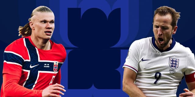 Erling Haaland and Harry Kane World Cup Graphic