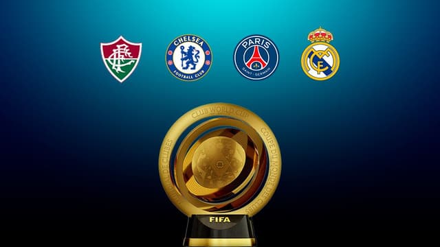 Club World Cup Trophy & Team Banners