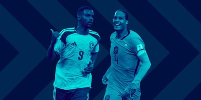 Virgil Van Dijk for the Netherlands and Alexander Isak for Sweden ahead of their Group F game