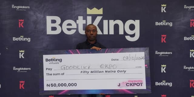 BetKing's Virtuals Jackpot winner in September