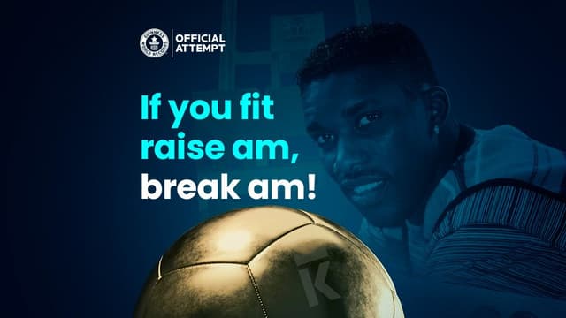 JayJay Okocha Official Creative for GWR Attempt