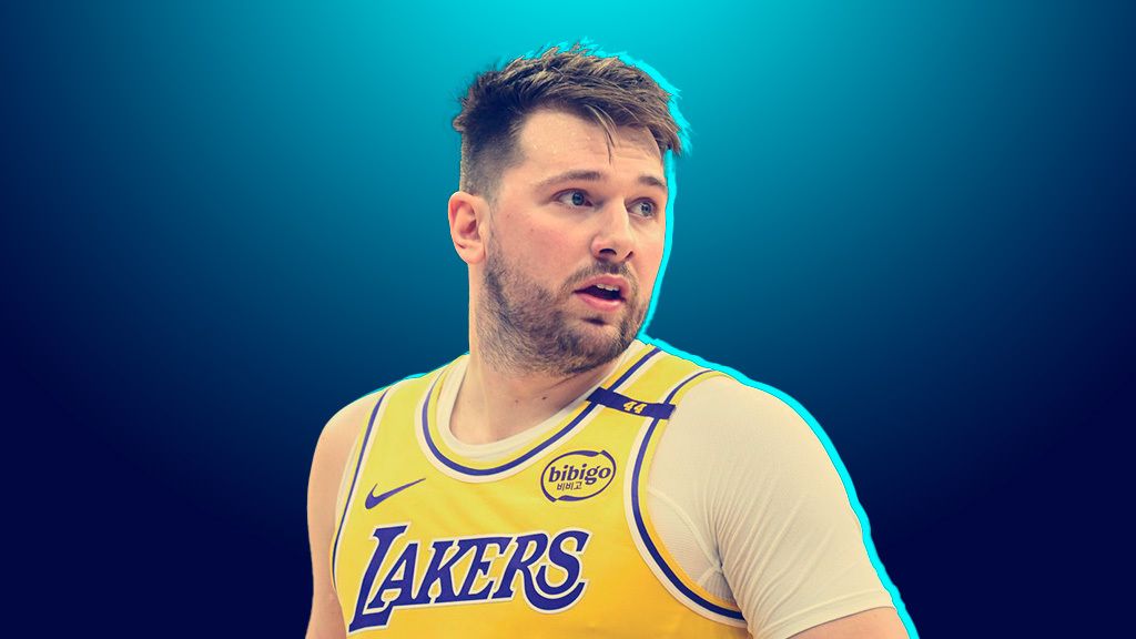 Luka Doncic in L.A. Lakers Colours