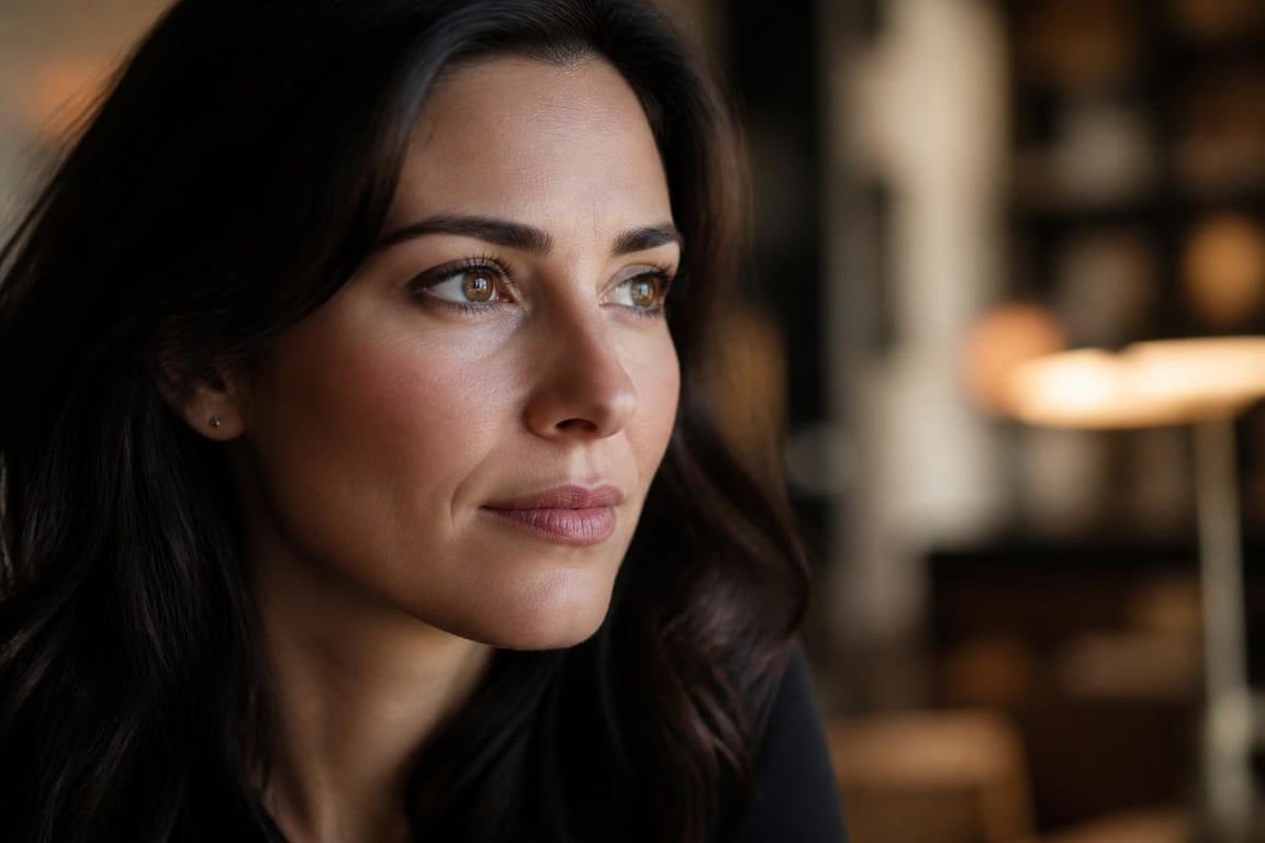 Woman closeup portrait — copywriting website portfolio examples