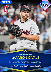 Aaron Civale, 97 Monthly Awards - MLB the Show 23
