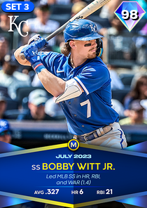 Bobby Witt Jr., 98 Monthly Awards - MLB the Show 23