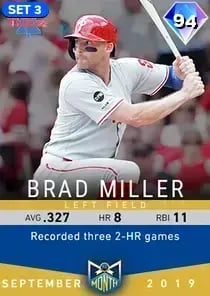 Brad Miller, 94 Monthly Awards - MLB the Show 23