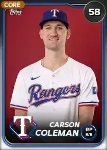 Carson Coleman, 58 Live - MLB the Show 24