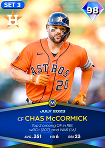 Chas McCormick, 98 Monthly Awards - MLB the Show 23