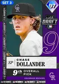 Chase Dollander, 97 2023 Draft - MLB the Show 23