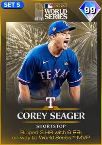 Corey Seager, 99 2023 Postseason - MLB the Show 23