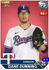 Dane Dunning, 75 Live - MLB the Show 23